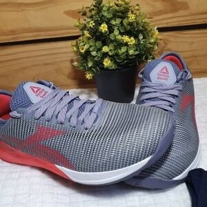 SOLD Reebok Kids Sneakers - Gray and Red